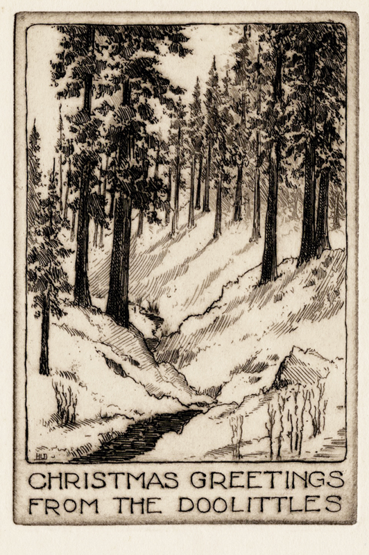 (Redwoods in Snow) by Harold Doolittle