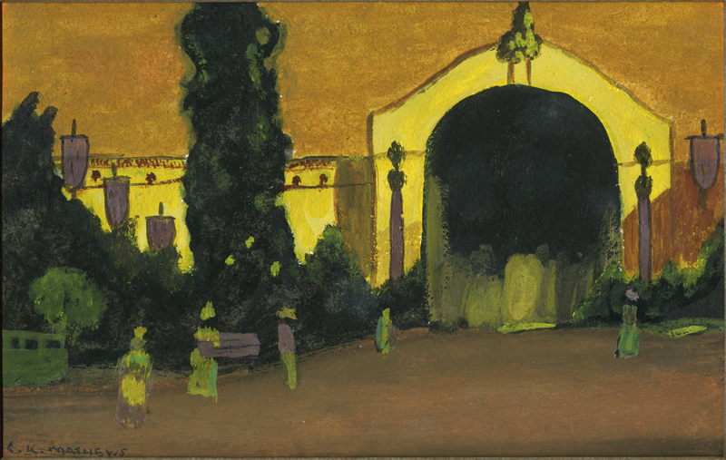 The Palace of Science, Panama Pacific Exposition 1915 by Lucia Kleinhans Mathews