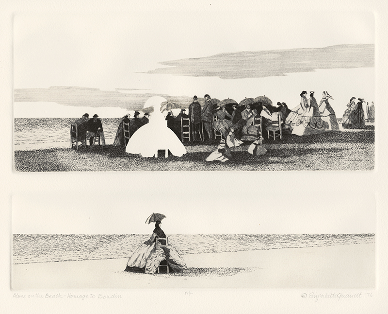 Homage to Boudin: A Suite of Four Original Etchings by Elizabeth Quandt by Elizabeth Quandt