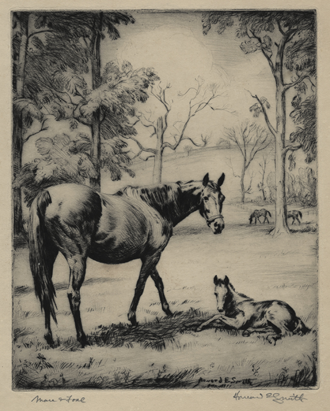 Mare & Foal by Howard Everett Smith | Annex Galleries Fine Prints