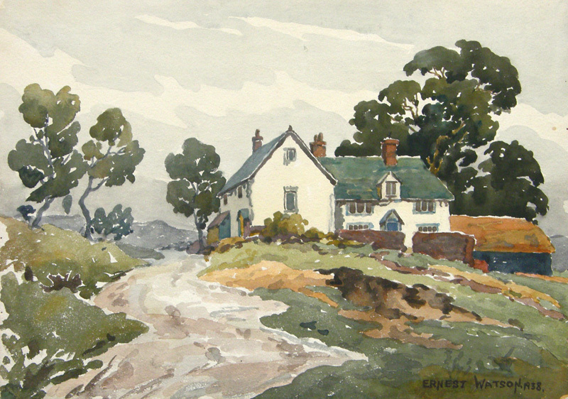 New England Country House) by Ernest William Watson