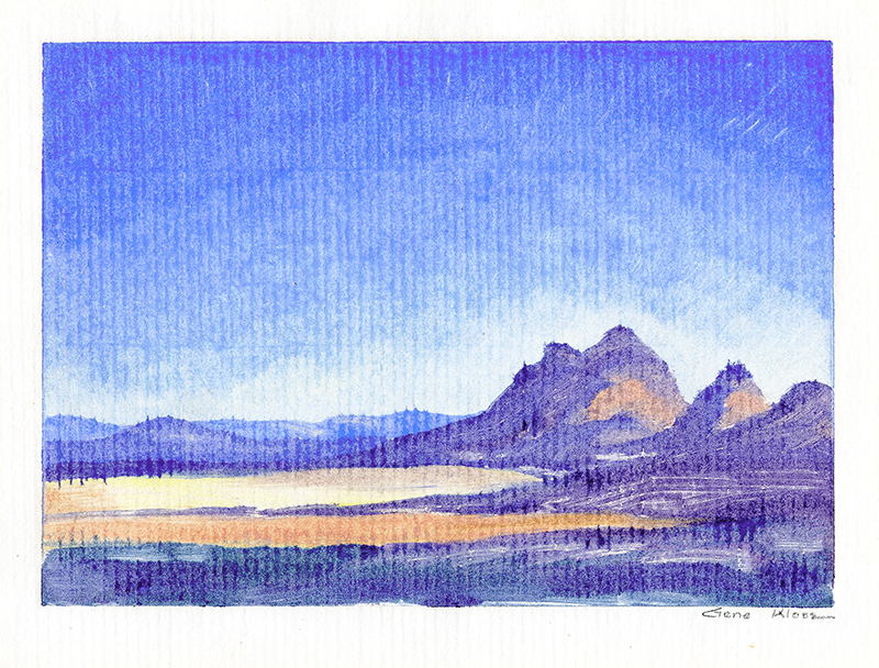 (Southwest Desert Landscape) by Gene Kloss