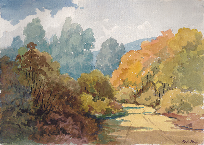 (Road in Autumn-Leona) by William Seltzer Rice