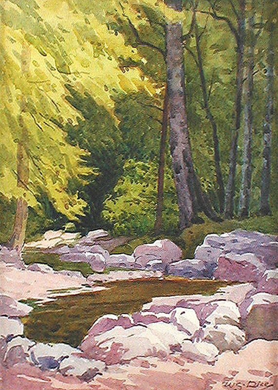 Mill Creek, Healdsburg by William Seltzer Rice