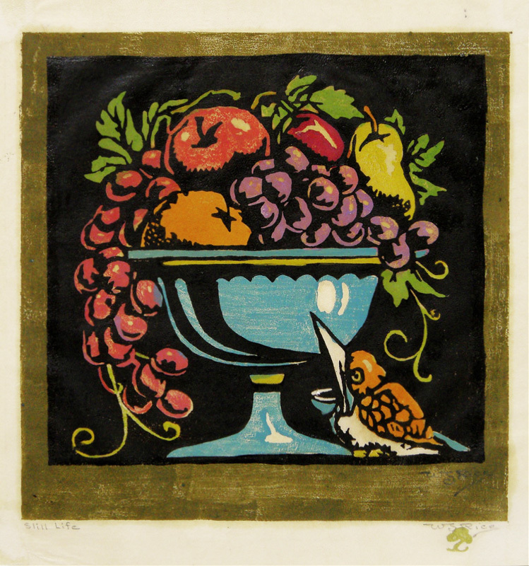 Still Life (aka Decorative Fruit Bowl) by William Seltzer Rice