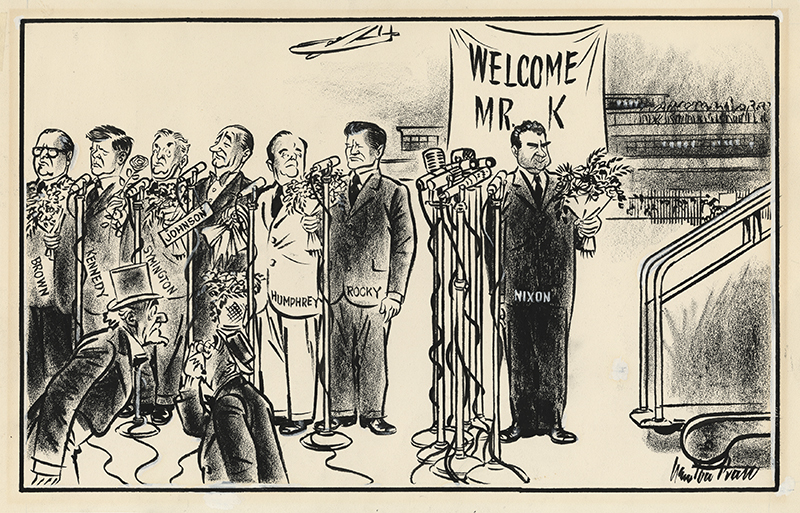 Theyre Demanding Equal Time (original editorial cartoon) by Newton Pratt