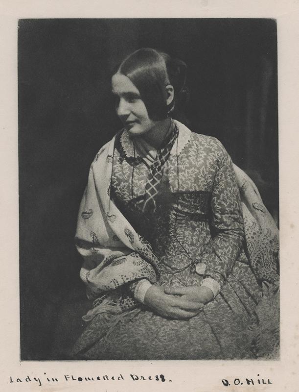 Lady in Flowered Dress by David Octavius Hill