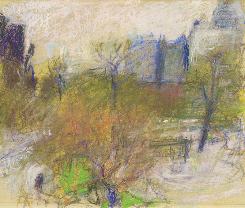 Untitled (abstract landscape) by Wolf Kahn