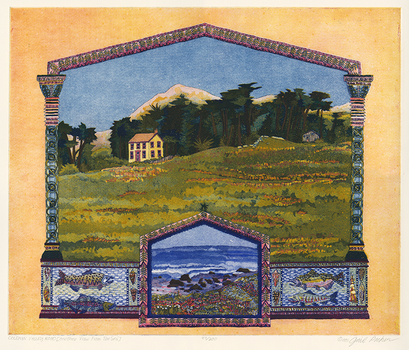 Coleman Valley Road House (Another View from the Sea) by Gail Ann Packer