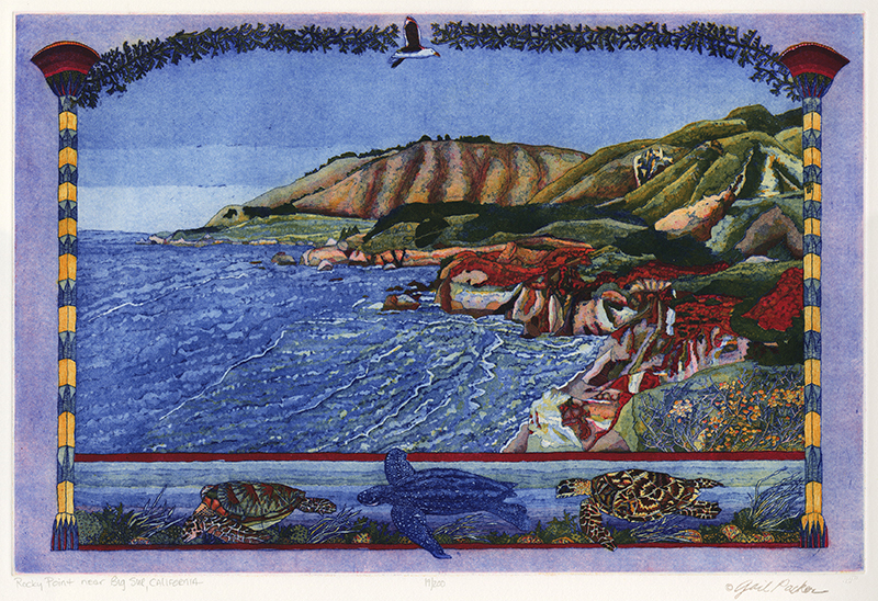 Rocky Point Near Big Sur, California by Gail Ann Packer