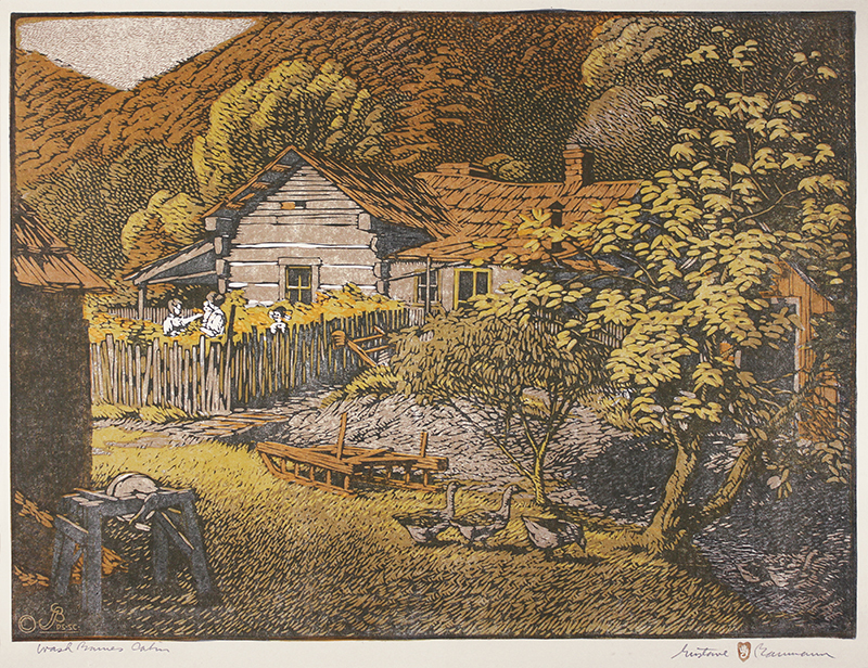 Wash Barnes Cabin by Gustave Baumann
