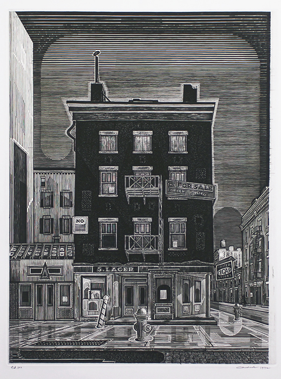Black House, Bleecker Street by Armin Landeck