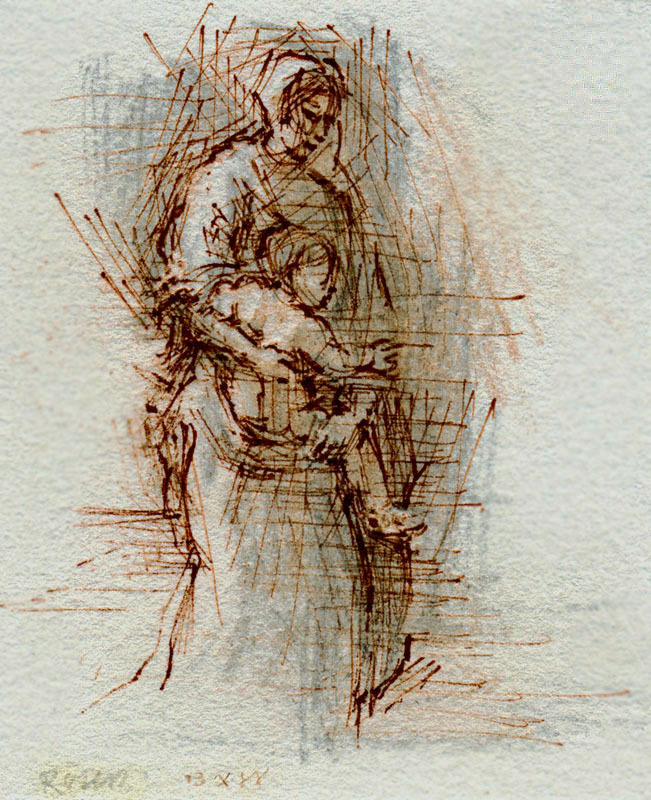 Untitled (mother and child) by James Mahlon Rosen