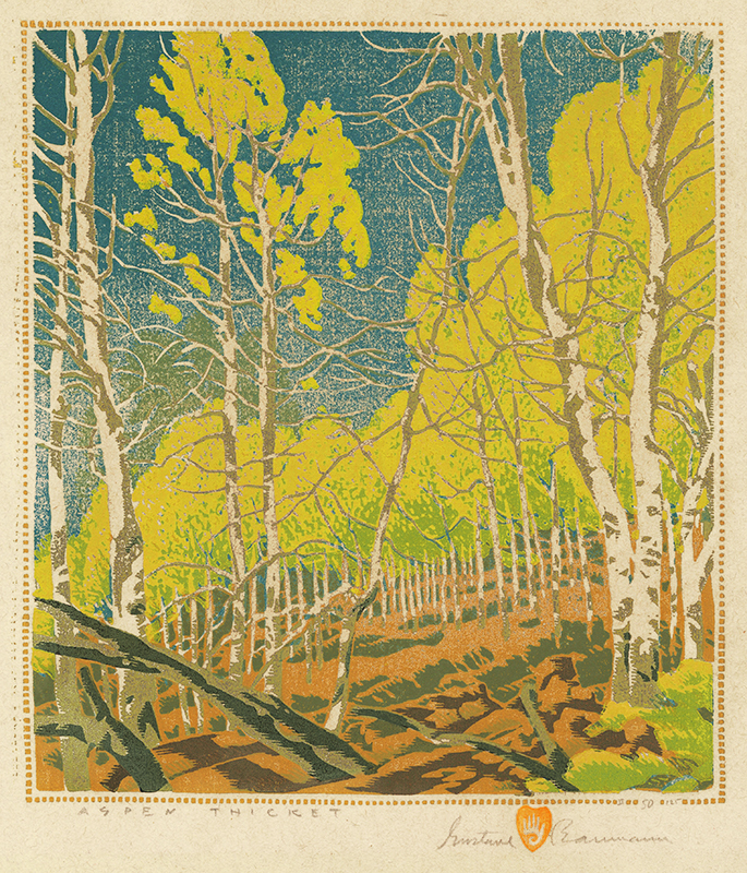 Aspen Thicket by Gustave Baumann