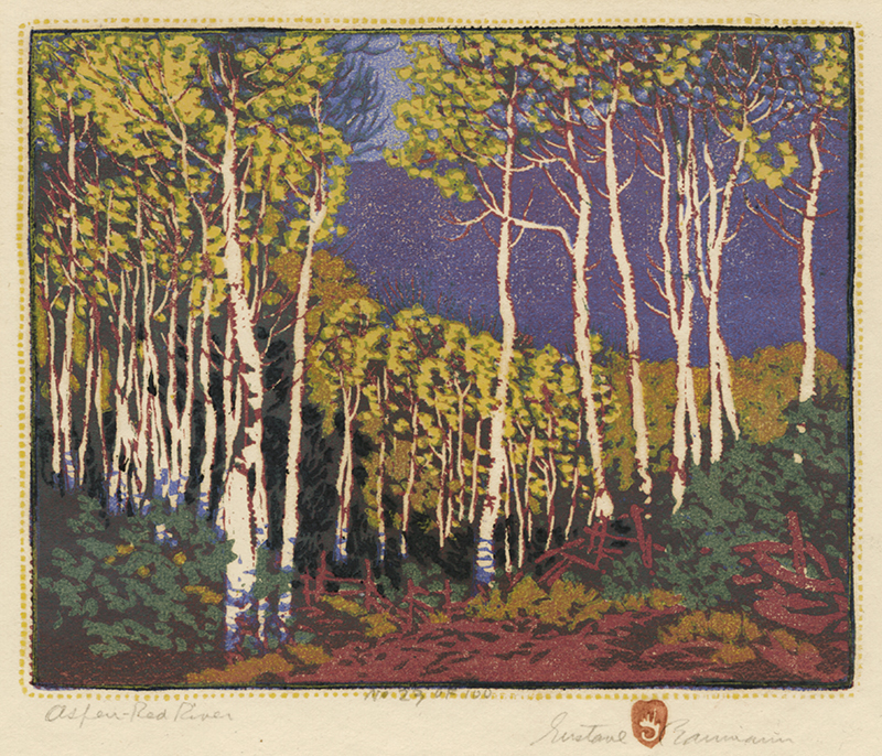 Aspen Red River by Gustave Baumann