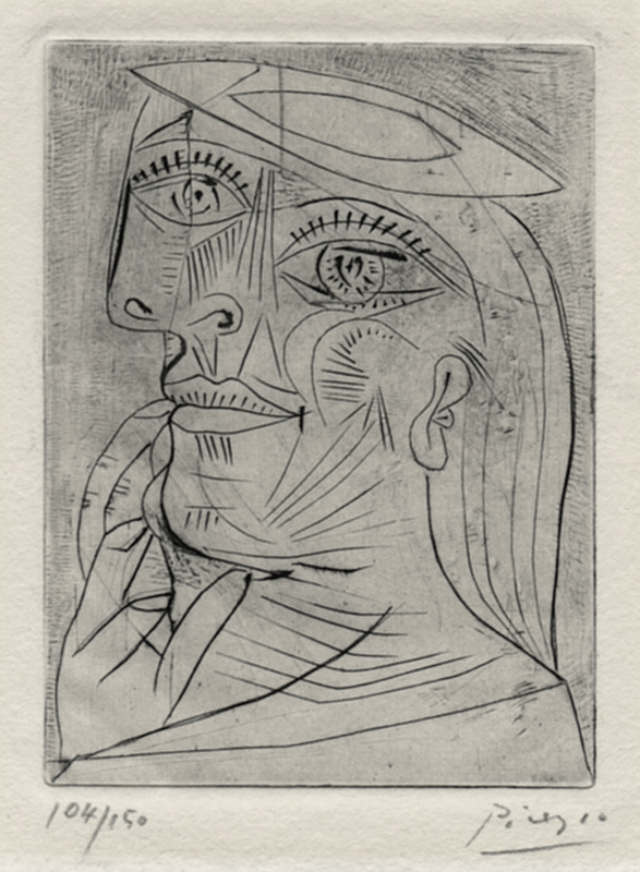 Tete de Femme from Solidarite by Pablo Picasso