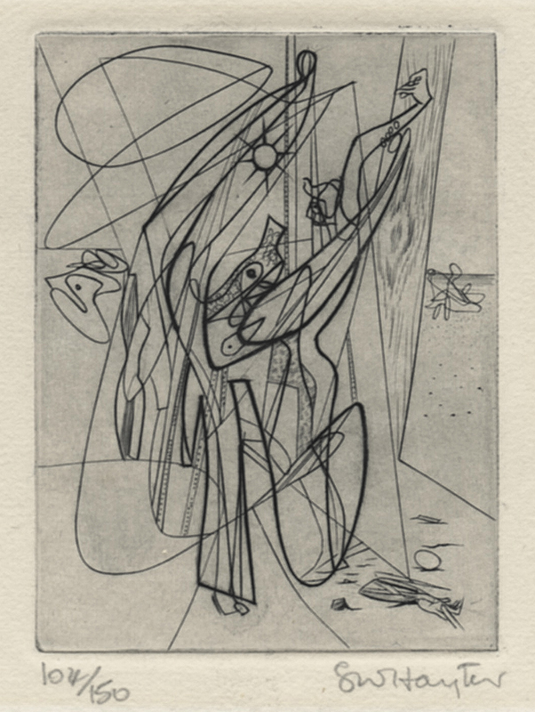 Untitled, plate 7 from Solidarite by Stanley William Hayter