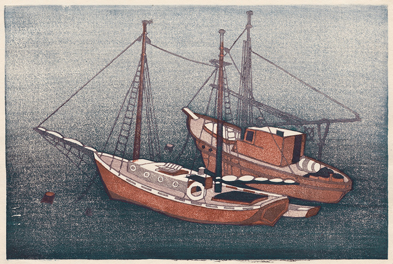 Two Fishing Boats by Anders Gustave Aldrin
