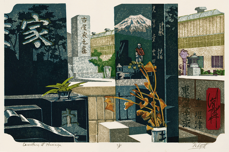 Cemetery at Numazu by Walter Padgett