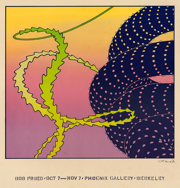 Poster for show at Phoenix Gallery, Berkeley by Robert Fried