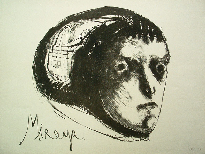 Portrait of Mireya from Recollections of Childhood suite by Jose Luis Cuevas