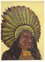 Oglala Sioux by Antonio Frasconi