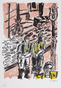 La Rue Dantzig (from La Ville) by Fernand Leger