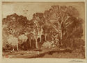 (landscape with trees) by William Gillam