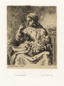 La Bouillie (Woman Feeding Her Child porridge) by Jean Francois Millet