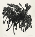 Horses - from the Animal Series by Jacob Landau