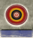 Circle With Scarlet Band (Circle - Pink to Brown) by Michael Rothenstein