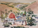 (Mission San Juan Capistrano) by Julius Milford Ellison