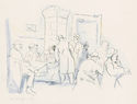 (Cafe Scene) plate 4 from the portfolio Lebenskomodie by Rudolf Grossmann