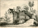 Untitled (cottage and trees)  by W.F. Wells after Thomas Gainsborough by Thomas Gainsborough