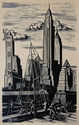 (Chrysler building with dock workers) by Hendrik Glintenkamp