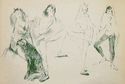 (Study of female dancers) by Marcel Vertes