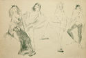 (Study of female dancers) by Marcel Vertes