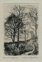 Untitled (landscape with bare trees) by Andre Roland Brudieux