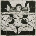 Untitled (three women meditating) by John Grillo