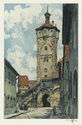 Rothenburg, Klingentor Gate by Hans Figura