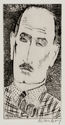 Head of a Man - A Portrait of Louis Wiesenberg, the Artist by Milton Clark Avery
