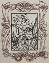 illustrated leaf from Les Petites Fleurs de St. François by Emile Bernard