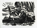Untitled (man rowing boat) by Helmut Ackermann