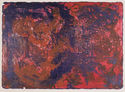 Untitled (bronze, purple and red abstraction) by Ruth A. Wall
