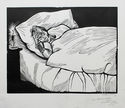 Letzte Stunde - Clemens Braun auf dem Sterbebett (Last Hour - Clemens Brown on his deathbed) by Conrad Felixmuller