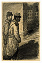 Chiens Errants (Stray Dogs): from Sujets de guerre by Theophile Alexandre Steinlen