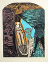 Dark Gondola  (from Death in Venice) by Warrington Colescott