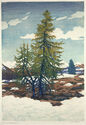 The Month of March (aka Fir Trees in Snow) by Karl Pferschy