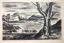 Untitled (landscape with cows) by Horatio Nelson Poole