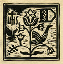 D (bookplate) by Olaf Abrahamsen Willums